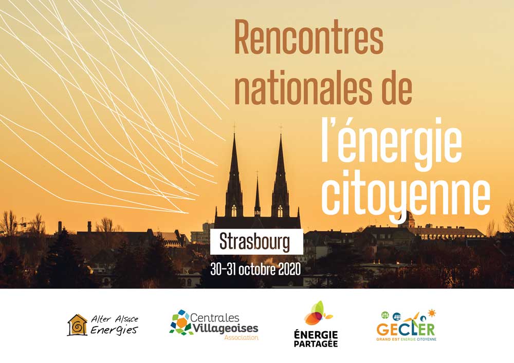Affiche Rencontres Nationales de l'Energie Citoyenne