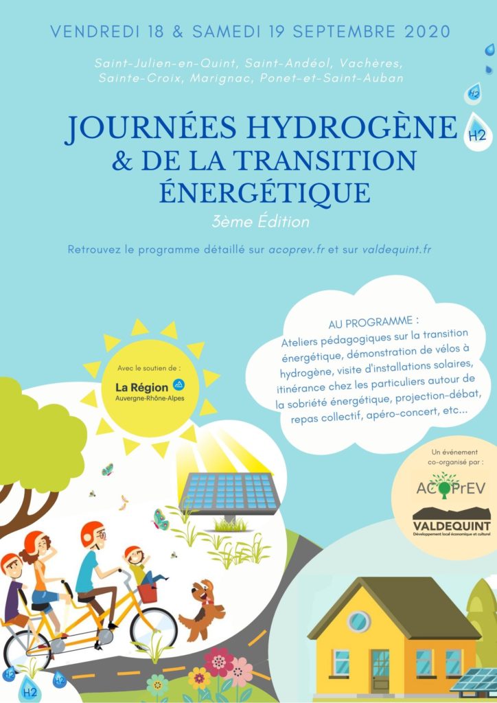 Affiche Journées Hydrogène et de la Transition Energétqiue